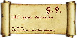 Zólyomi Veronika névjegykártya