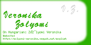 veronika zolyomi business card